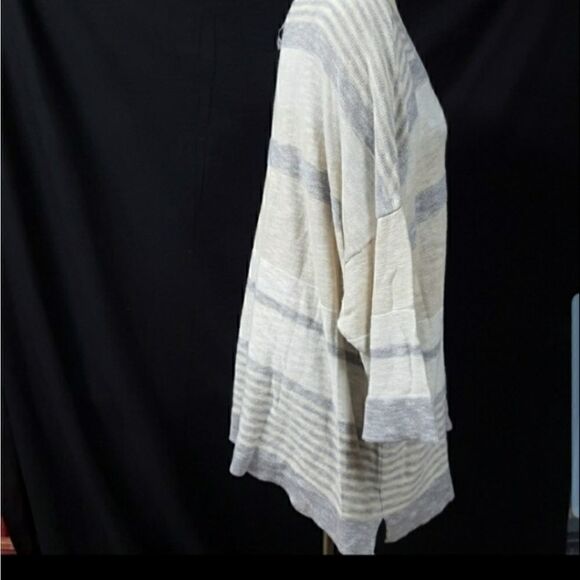 Sonoma Beige Striped Tunic Sweater - Picture 5 of 8